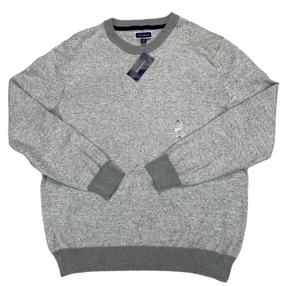 Club Room Mens Elevated Cotton Marl Sweater Size XL